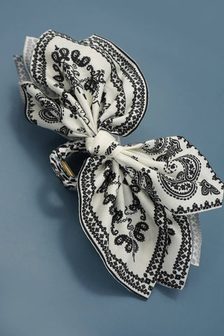 Paisley Boho Vintage Hair Claw Clips