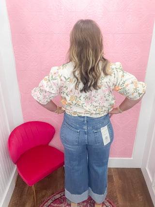 Maggie High Rise Cuffed Jeans