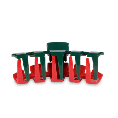 Classic Red and Green Large Hair Clip