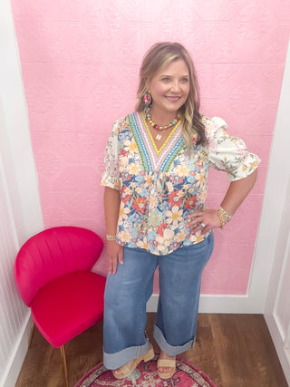 Maggie High Rise Cuffed Jeans