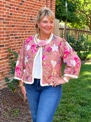 Vintage Appliques Jacket
