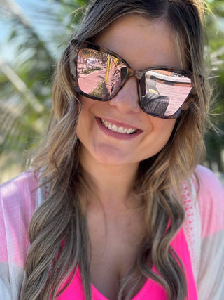 Callie in Cheetah Sunglasses