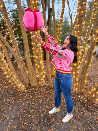 Queen Of Sparkles | Vintage Mrs. Claus Sleigh Sweatshirt
