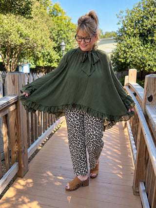 The Cascade Blouse | Olive