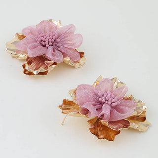 Multi Blossom Petal Earrings