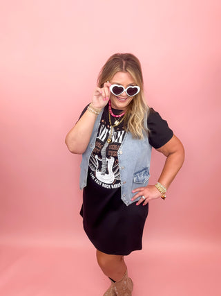 Nashville Guitar T-Shirt Mini Dress