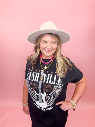 Nashville Guitar T-Shirt Mini Dress