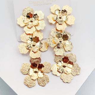 Treasure Jewels | Triple Flower Earrings