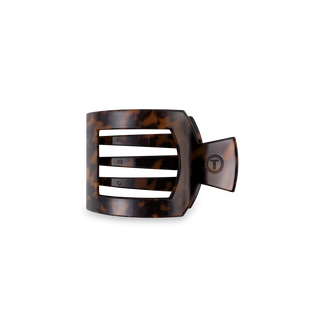 Tortoise Small Square Flat Hair Clip