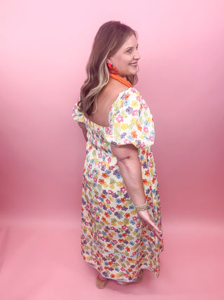 Sunlit Garden Midi Dress