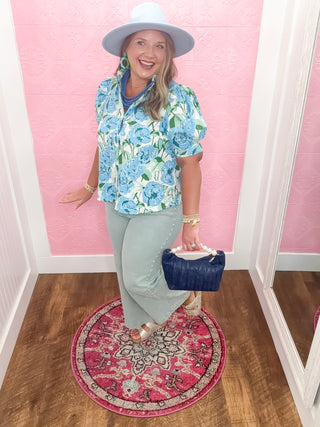 Floral Lagoon Blouse