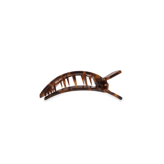 Tortoise Small Square Flat Hair Clip