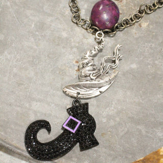 Purple Passion Witch Attire Layered Necklace