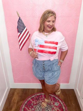 Breezy Light Denim Shorts