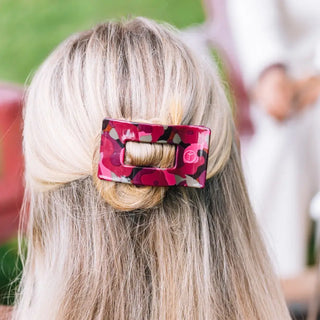 Garden Glam Flat Rectangle Hair Clip