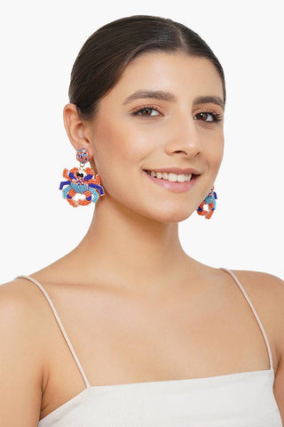 Oh Crab Beaded Earrings