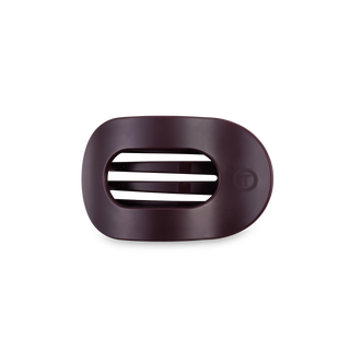 Burgundy Bliss Small Flat Round Hair Clip