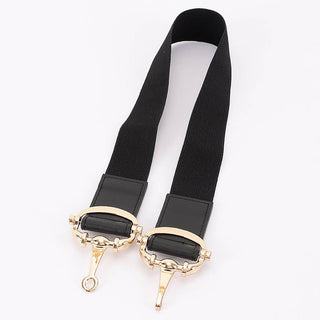 Snaffle Bit Buckle Elastic Belt