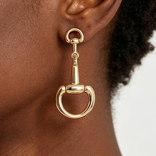 Horseshoe Toggle Earrings