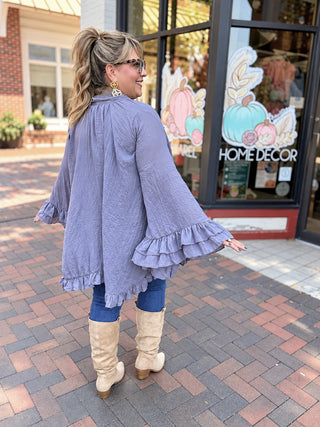 The Cascade Blouse | Grey
