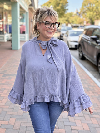 The Cascade Blouse | Grey