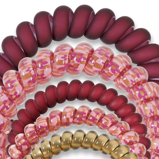 Burgundy Bliss Mixed Hair Ties