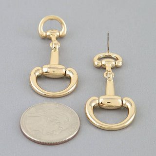 Horseshoe Toggle Earrings