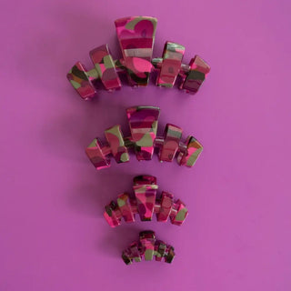 Teleties Garden Glam classic hair clips.