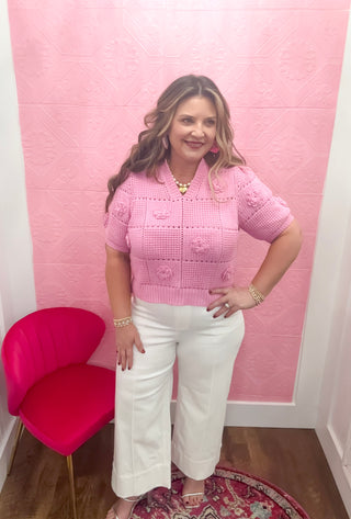 Celeste White Wide Leg Denim