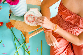 Calming Coral Large Hair Ties