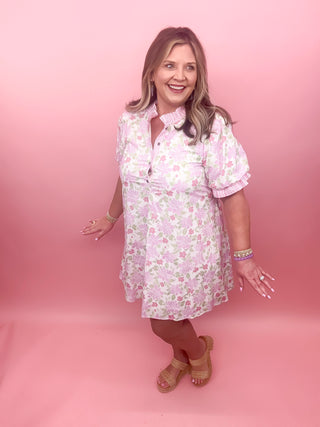 Spring Blossom Mini Dress