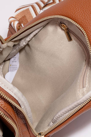 Chevron Strap Sling Bag