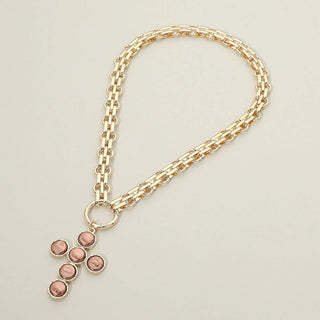 Pearl Grace Cross Necklace
