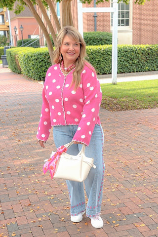 The Dotted Stitch Cardigan