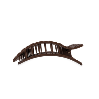 Truly Taupe Quilted Flat Rectangle Medium Hair Clip