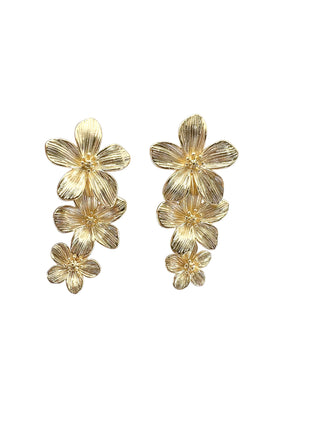 Flower Drop Statement Earring
