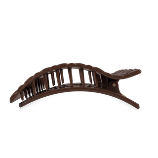 Truly Taupe Quilted Large Flat Rectangle Hair Clip