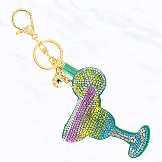 Rainbow Margarita Key Chain