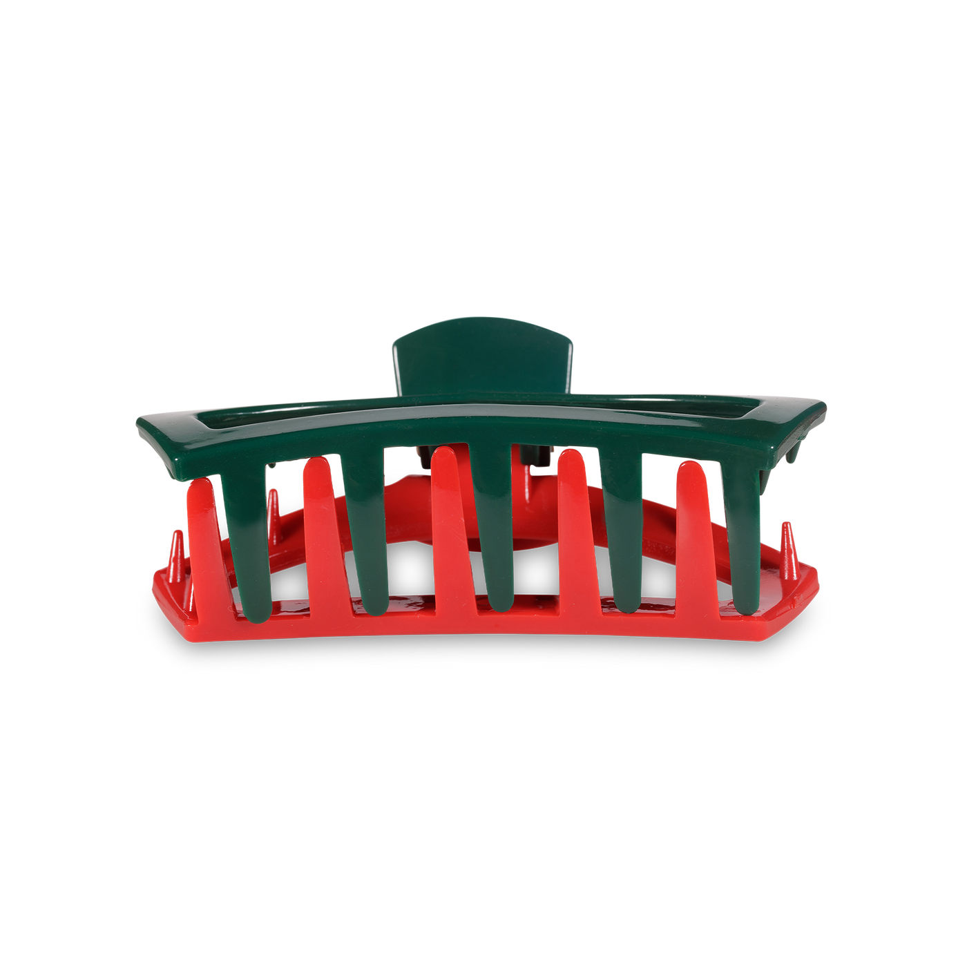 Open Red and Green Tiny Hair Clip