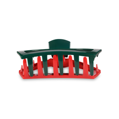 Open Red and Green Tiny Hair Clip