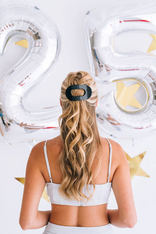 Midnight Magic Large Round Flat Hair Clip