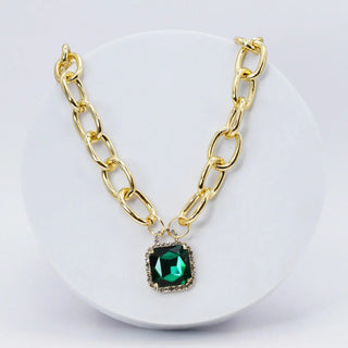 Glamour Chunk Necklace - Gold