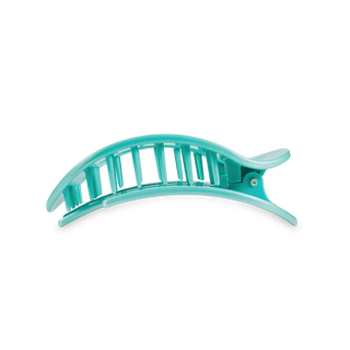 Totally Turquoise Medium Round Flat Hair Clip