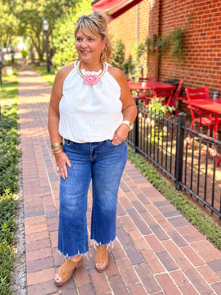 The Gathered Girl Top | White