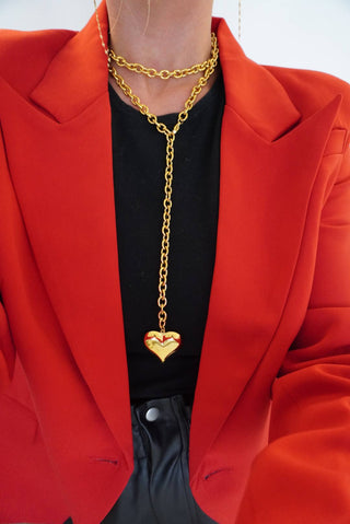 Romance Wrap Around Heart Necklace