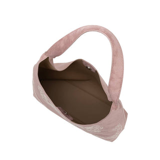 Eunice Vegan Suede Tote Bag | Mauve
