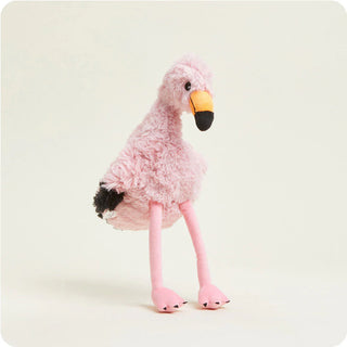 Plush flamingo warmie.