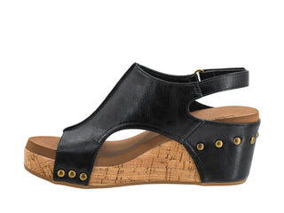 Corkys | Carley Smooth Black Wedge