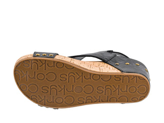 Corkys | Carley Smooth Black Wedge
