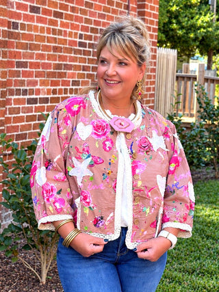 Vintage Appliques Jacket